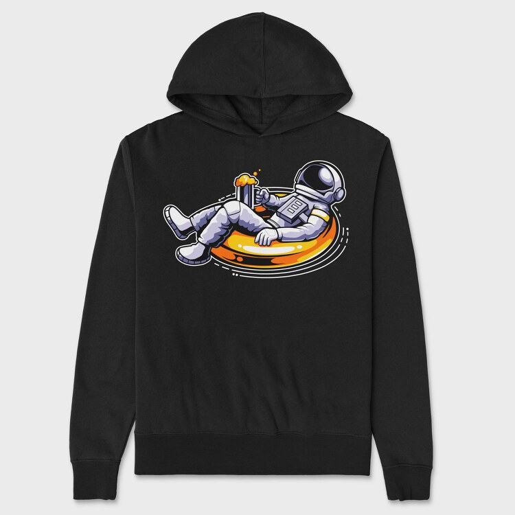 Astronaut Beer Float, Hanorac Oversize Barbati (Unisex)
