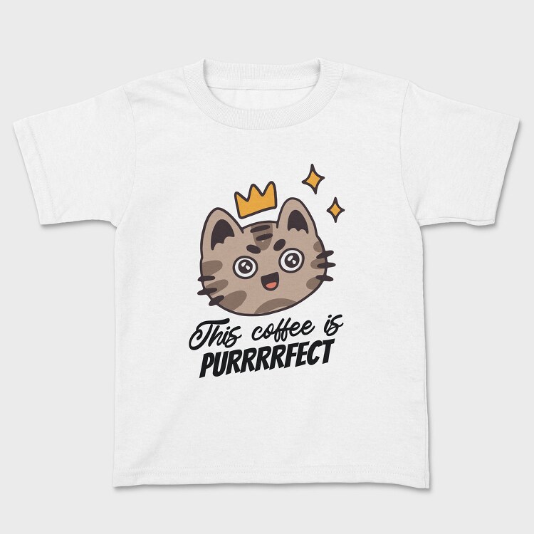 This Coffee Is Purrrfect, Tricou Copii