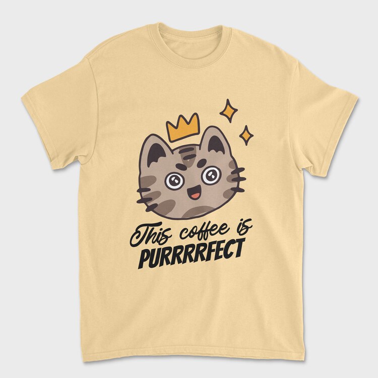 This Coffee Is Purrrfect, Tricou Barbati (Unisex)