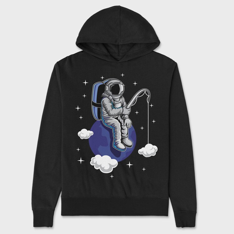 Astronaut Cloud Catcher, Hanorac Oversize Barbati (Unisex)