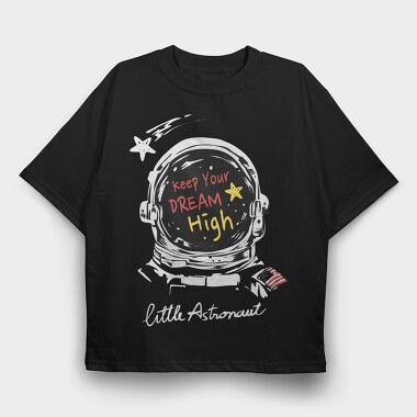 Astronaut Dream High, Tricou Oversize Barbati (Unisex)