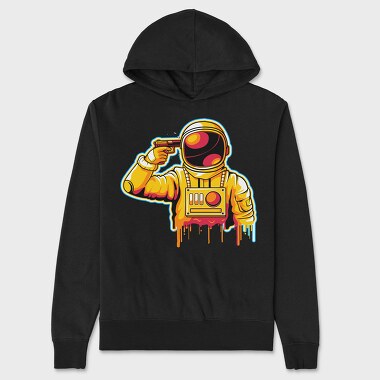Astronaut Gunner, Hanorac Oversize Barbati (Unisex)