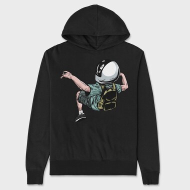 Astronaut Jump, Hanorac Oversize Barbati (Unisex)