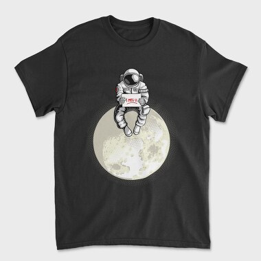 Astronaut Moon Miss You, Tricou Barbati (Unisex)