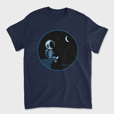 Astronaut Moon Night, Tricou Barbati (Unisex)