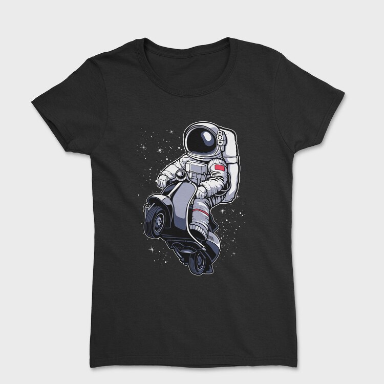Astronaut Scooter Rider, Tricou Femei