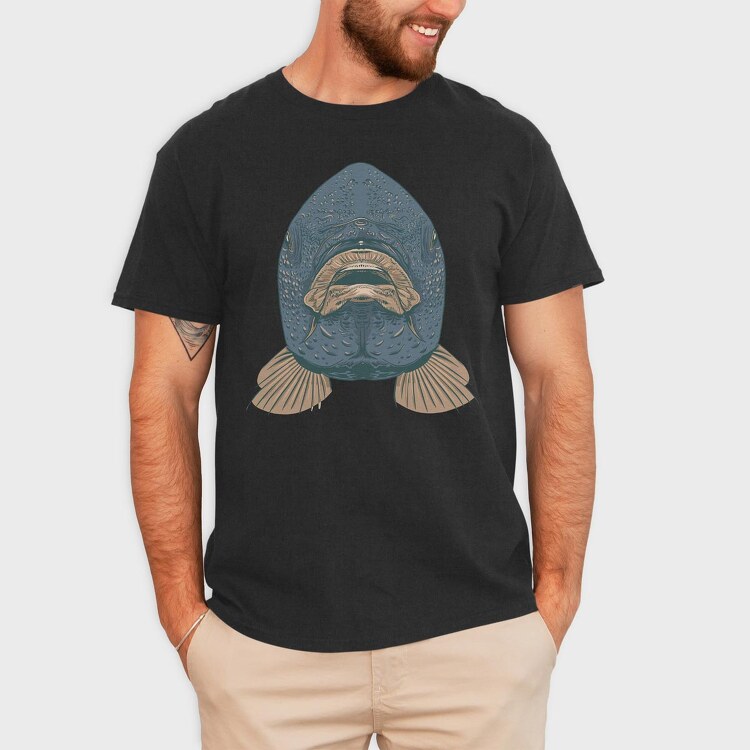 Fish Facecarp, Tricou Barbati (Unisex)