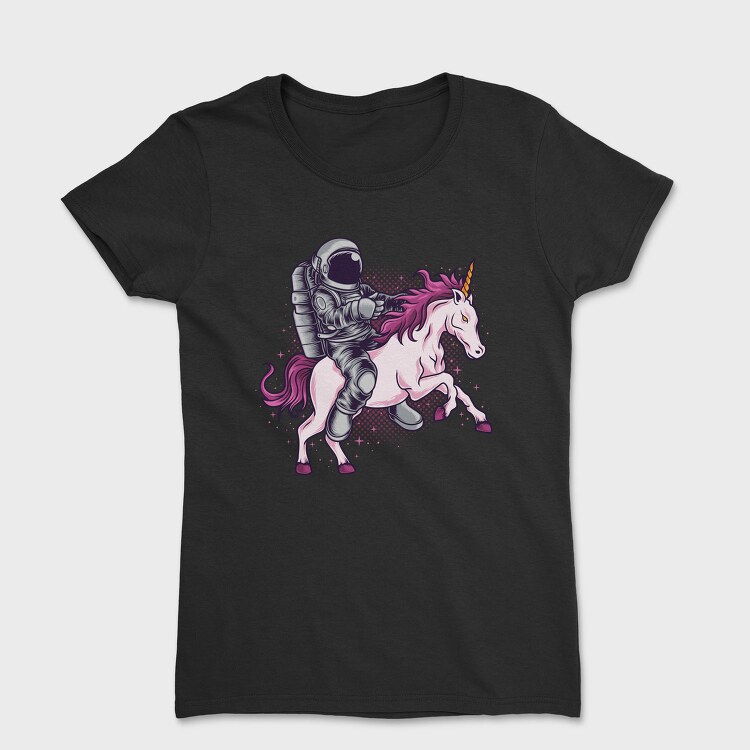 Astronaut Unicorn Space Ride, Tricou Femei