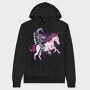 Astronaut Unicorn Space Ride, Hanorac Oversize Barbati (Unisex)
