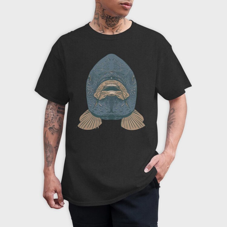 Fish Facecarp, Tricou Barbati (Unisex)