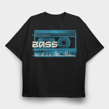 Bass Boom Beats, Tricou Oversize Barbati (Unisex)