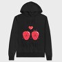 Be My Strawberry Valentine, Hanorac Oversize Barbati (Unisex)