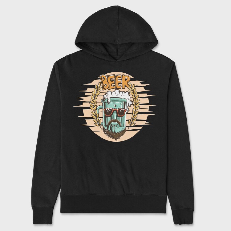 Beer Beard Bash, Hanorac Oversize Barbati (Unisex)