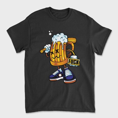 Beer Face Fuk, Tricou Barbati (Unisex)
