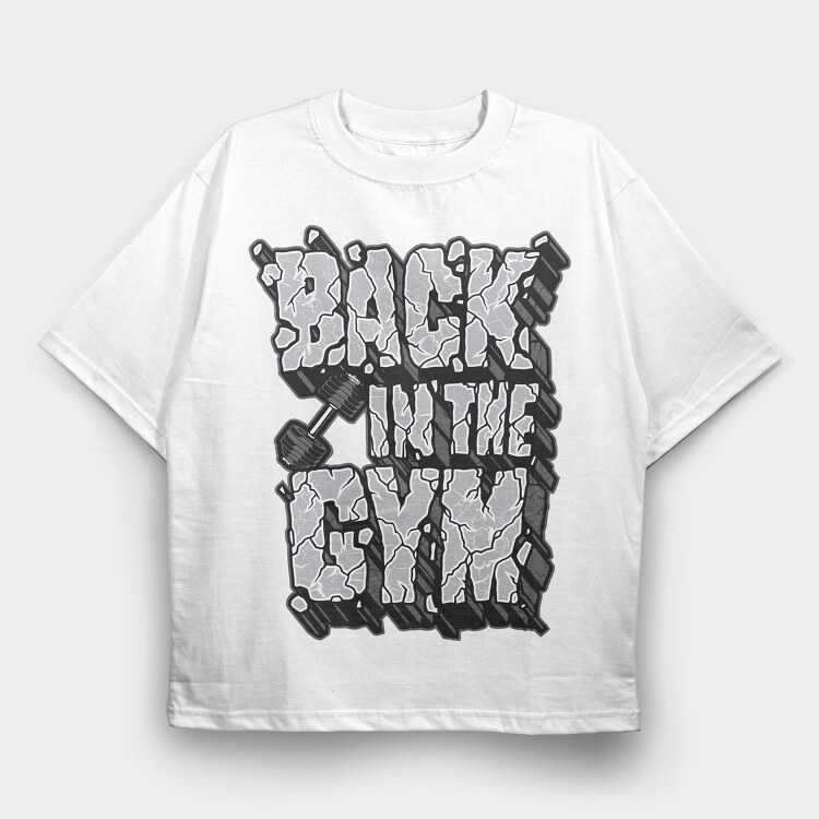 Black Gym Grind, Tricou Oversize Barbati (Unisex)