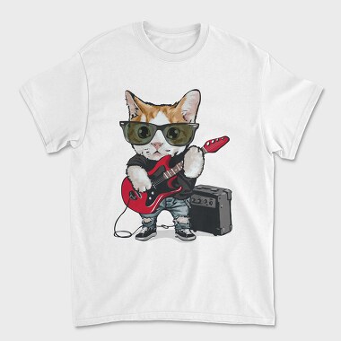 Cat Rockstar, Tricou Barbati (Unisex)