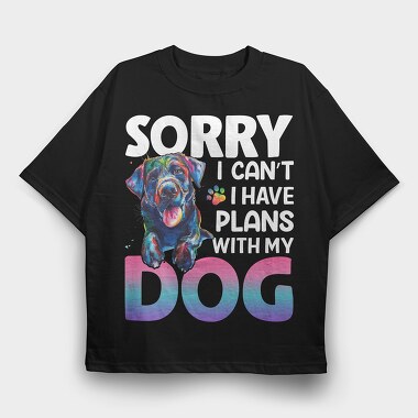 Colorful Dog Paw, Tricou Oversize Barbati (Unisex)