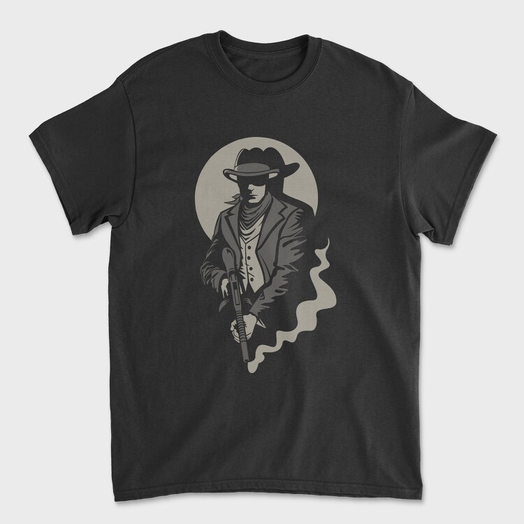 Cowboy Smoke Gun, Tricou Barbati (Unisex)