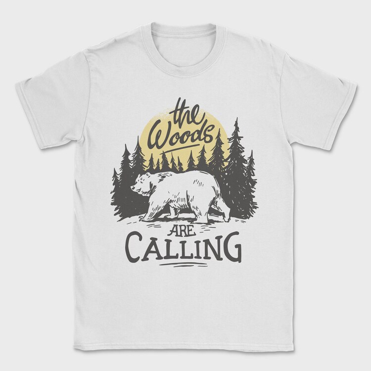 The Woods Are Calling Bear Sun, Tricou Barbati (Unisex)