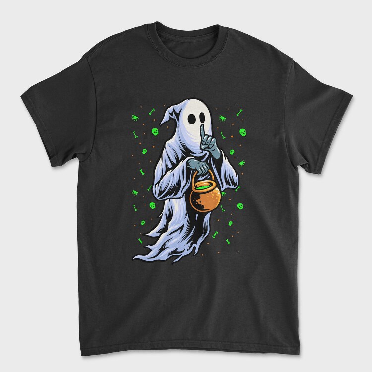 Halloween Ghost Trick Or Treat, Tricou Barbati (Unisex)