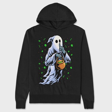 Halloween Ghost Trick Or Treat, Hanorac Oversize Barbati (Unisex)
