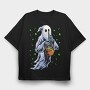 Halloween Ghost Trick Or Treat, Tricou Oversize Barbati (Unisex)