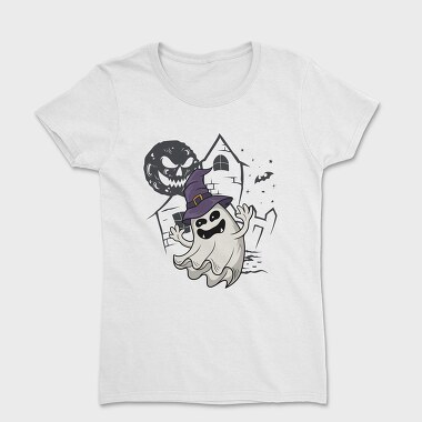 Halloween Ghostly Witch, Tricou Femei