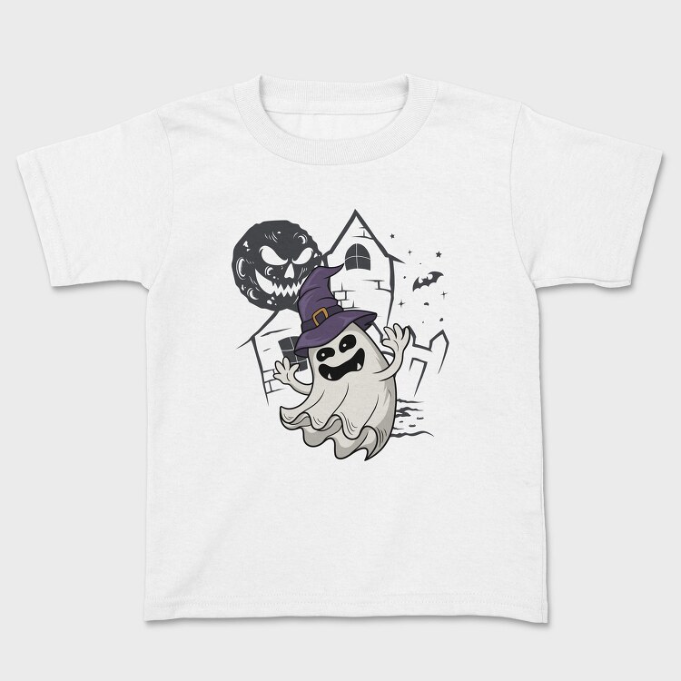 Halloween Ghostly Witch, Tricou Copii