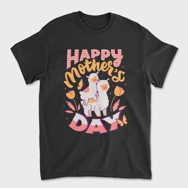 Happy Mothers Day Llama, Tricou Barbati (Unisex)