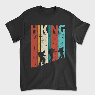 Hiking Retro Vibes, Tricou Barbati (Unisex)