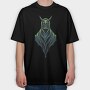 Dark Skull Hood, Tricou Oversize Barbati (Unisex)