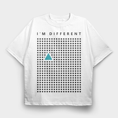 Im Different Triangle, Tricou Oversize Barbati (Unisex)