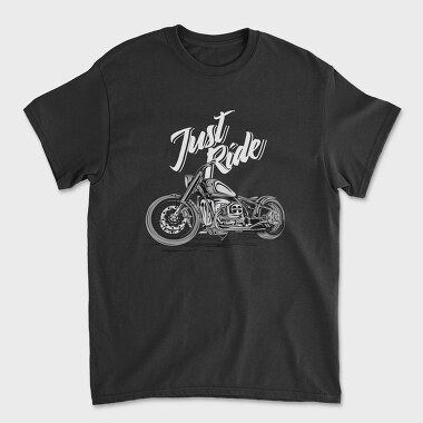 Just Ride Chopper, Tricou Barbati (Unisex)
