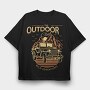 The Outdoor Club, Tricou Oversize Barbati (Unisex)