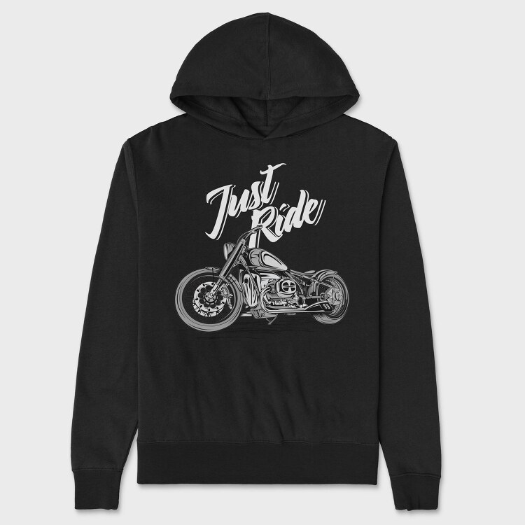 Just Ride Chopper, Hanorac Oversize Barbati (Unisex)