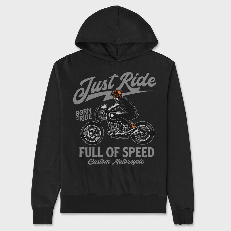 Just Ride Speed, Hanorac Oversize Barbati (Unisex)