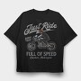Just Ride Speed, Tricou Oversize Barbati (Unisex)