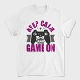 Keep Calm Game On, Tricou Barbati (Unisex)