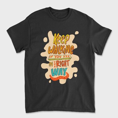 Keep Walking Way, Tricou Barbati (Unisex)