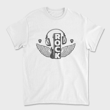 Rock Wings Guitar Pick, Tricou Barbati (Unisex)