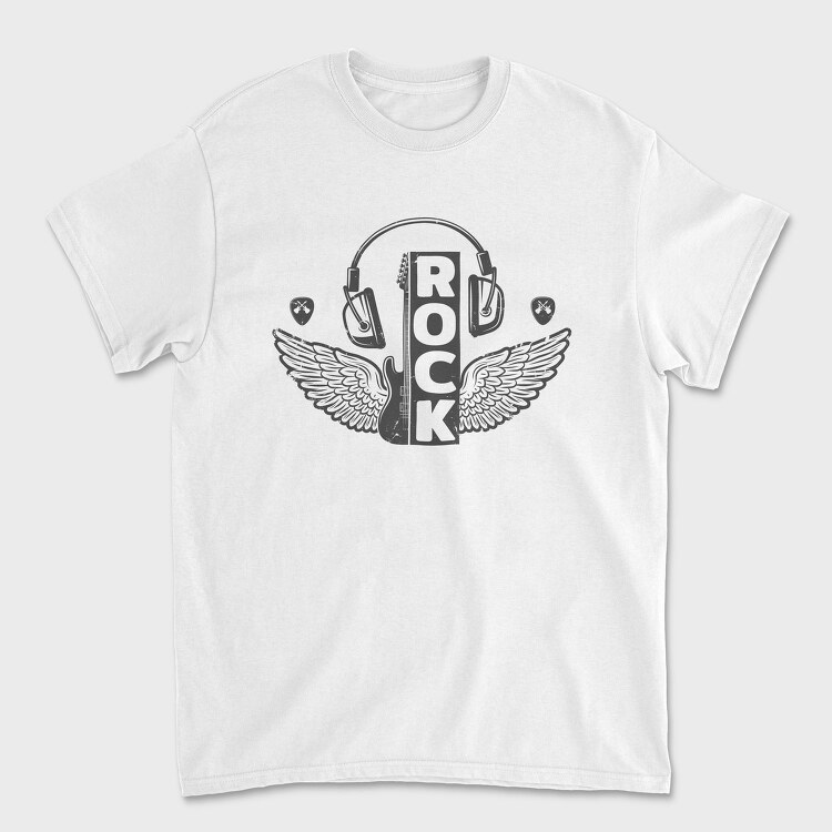 Rock Wings Guitar Pick, Tricou Barbati (Unisex)