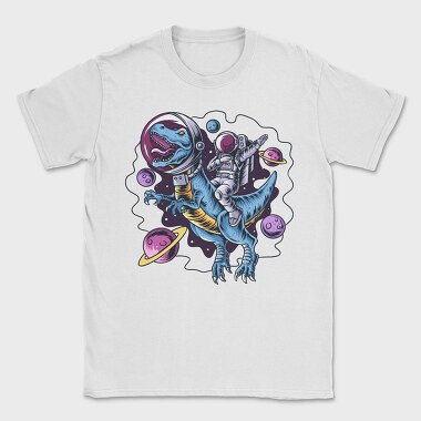 Dino Astronaut Space, Tricou Barbati (Unisex)