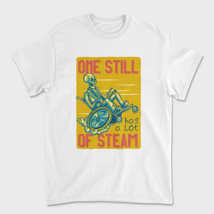 Skeleton Steam Ride, Tricou Barbati (Unisex)