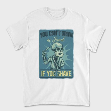 Skull Beard Shave, Tricou Barbati (Unisex)