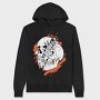 Skull Bloom, Hanorac Oversize Barbati (Unisex)