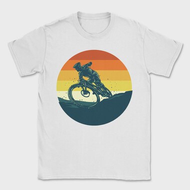 Dirt Bike Sunset, Tricou Barbati (Unisex)