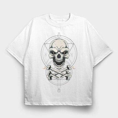 Skull Moon Ritual, Tricou Oversize Barbati (Unisex)