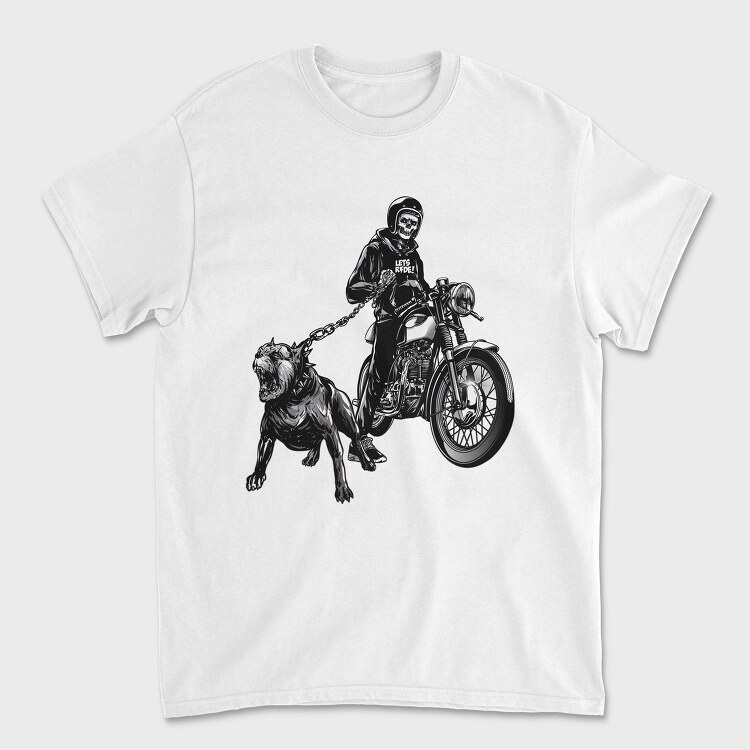 Skull Rider Unleashed, Tricou Barbati (Unisex)