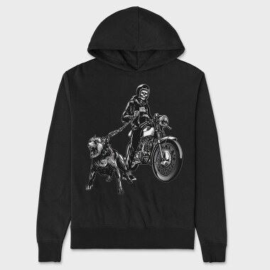 Skull Rider Unleashed, Hanorac Oversize Barbati (Unisex)