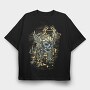 Skull Wings Rider, Tricou Oversize Barbati (Unisex)